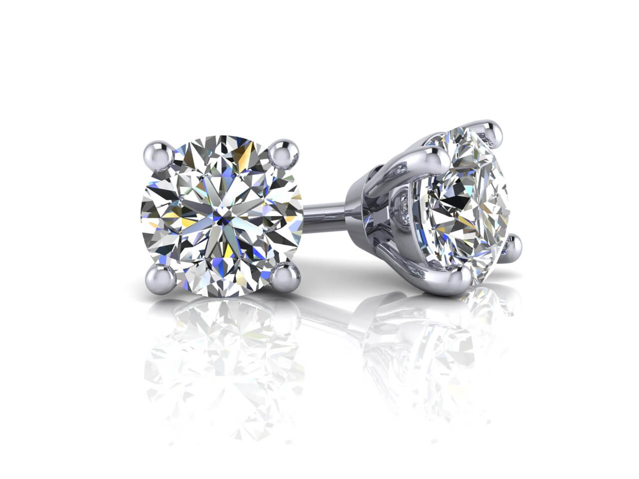 Diamond Earrings - Round Brilliant